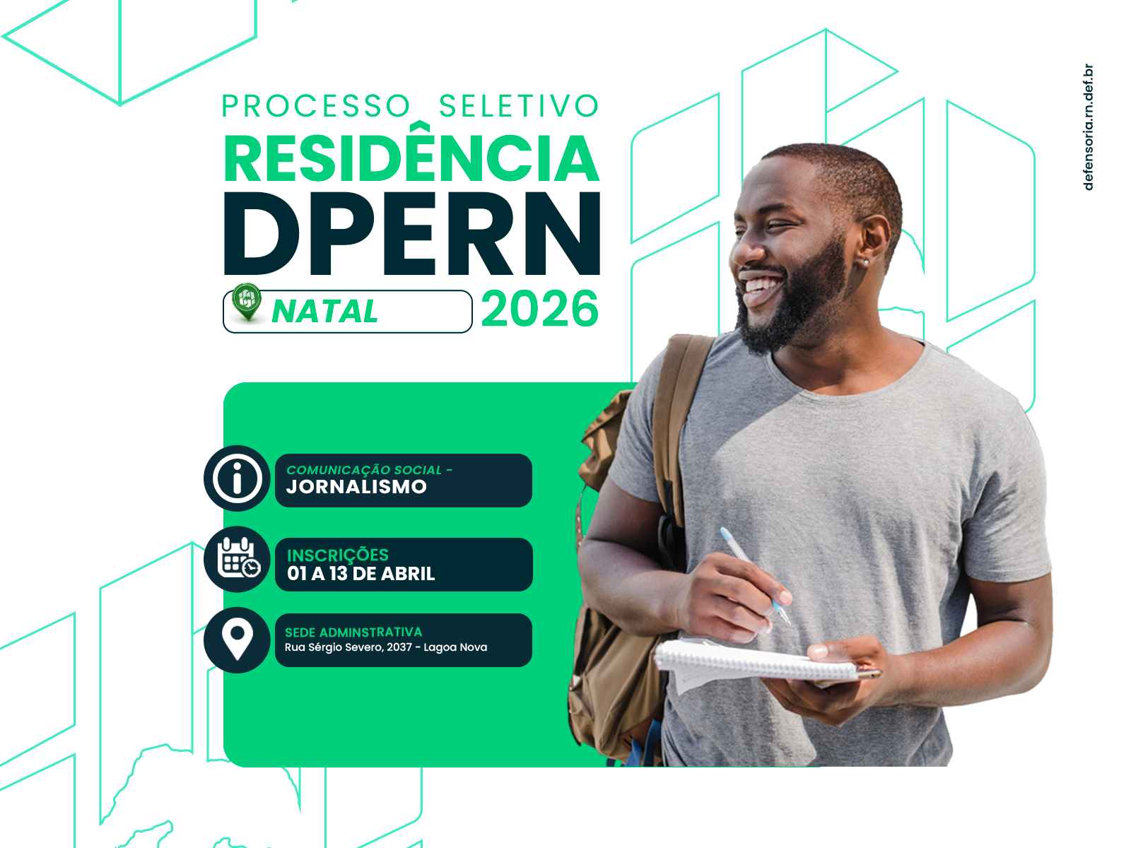 DPE RESIDÊNCIA: Sede Administrativa lança seleção para residentes em Jornalismo